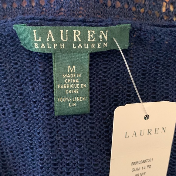 Lauren Ralph Lauren 100% linen cardigan - Picture 8 of 9